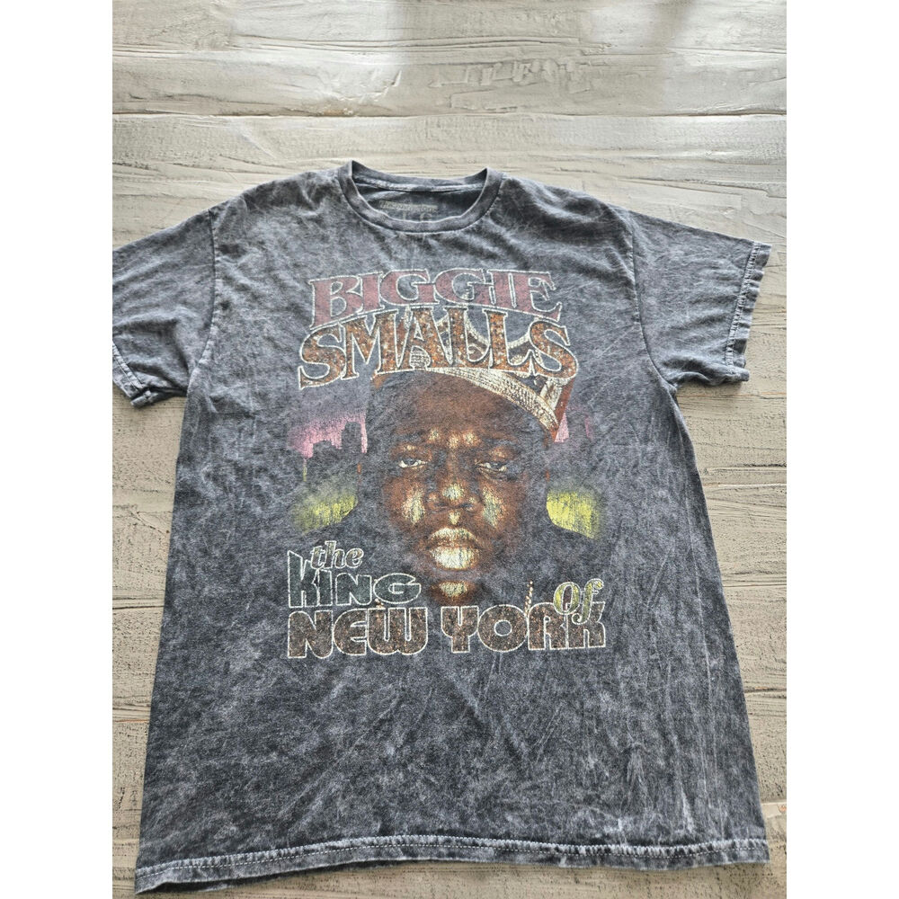 Notorious B.I.G. Biggie Smalls King of New York Graphic T Shirt Medium